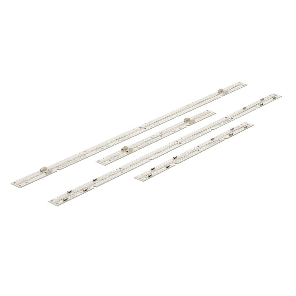 Philips Fortimo LED Strip CED BioUp, familiefoto van lineaire LED-modules in verschillende uitvoeringen