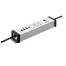 Philips LED Transformer IP67 220–240V, metalen behuizing met zwarte eindkappen en kabels aan beide zijden
